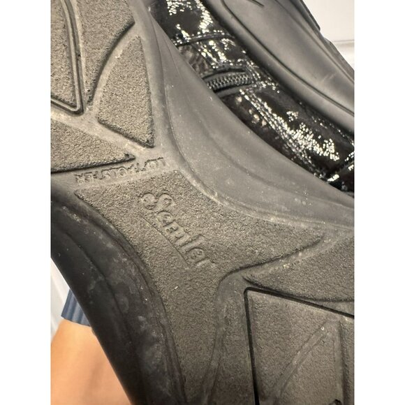 Semler Ladies Zip Up Shiny Black Ankle Sneaker Boots Size 7 EUC - Picture 6 of 8